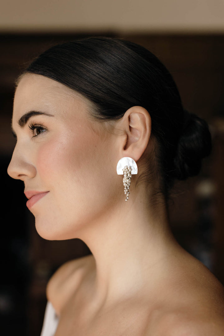 Hakuro Silver Midi Earings