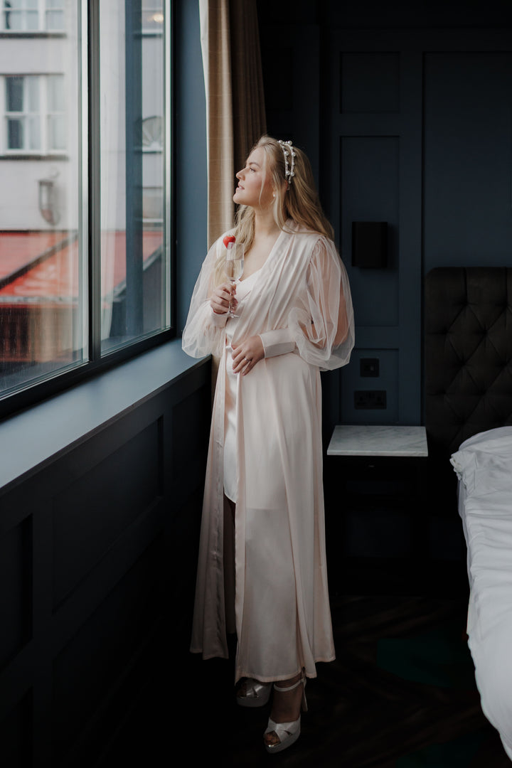 Der Grace Blush Bademantel