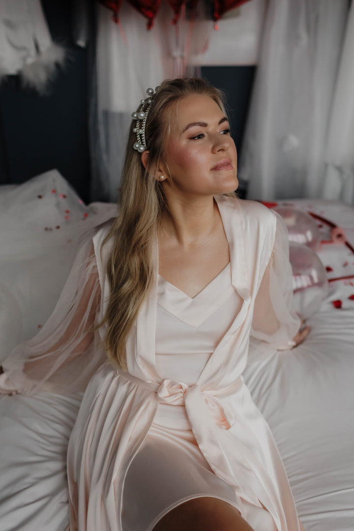 Der Grace Blush Bademantel