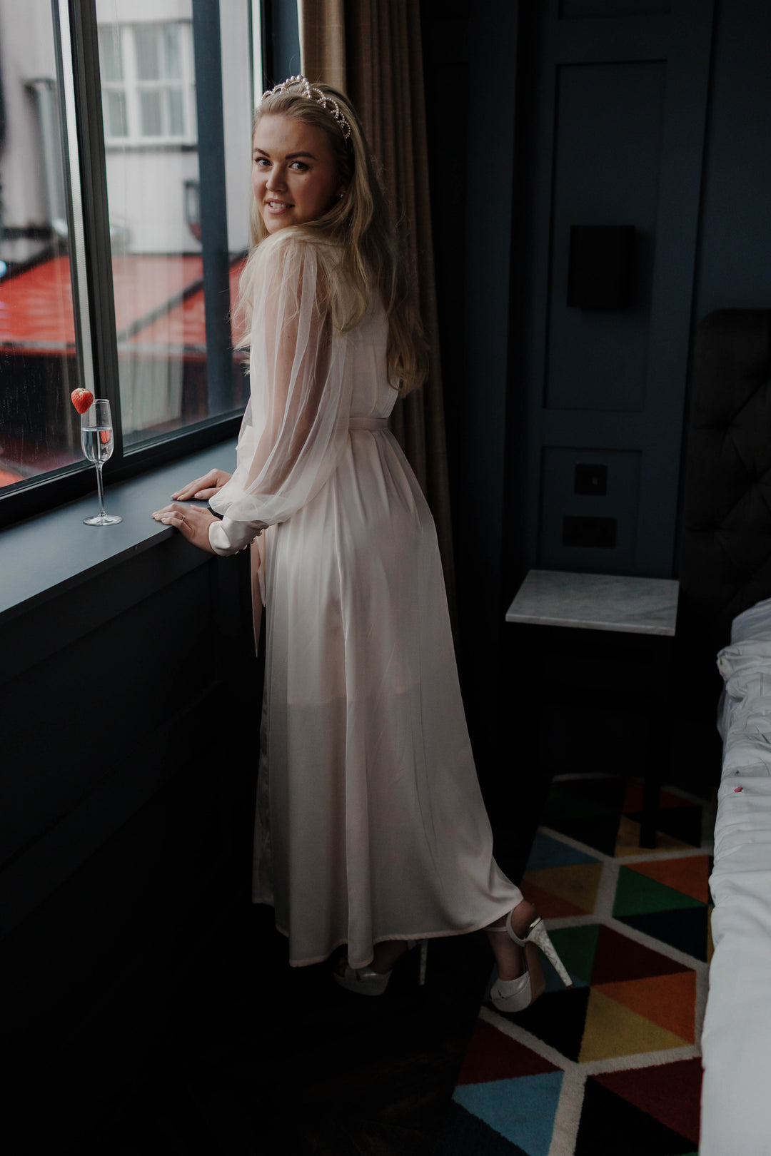Der Grace Blush Bademantel