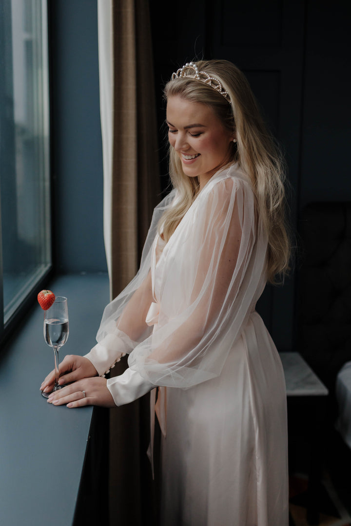 Der Grace Blush Bademantel