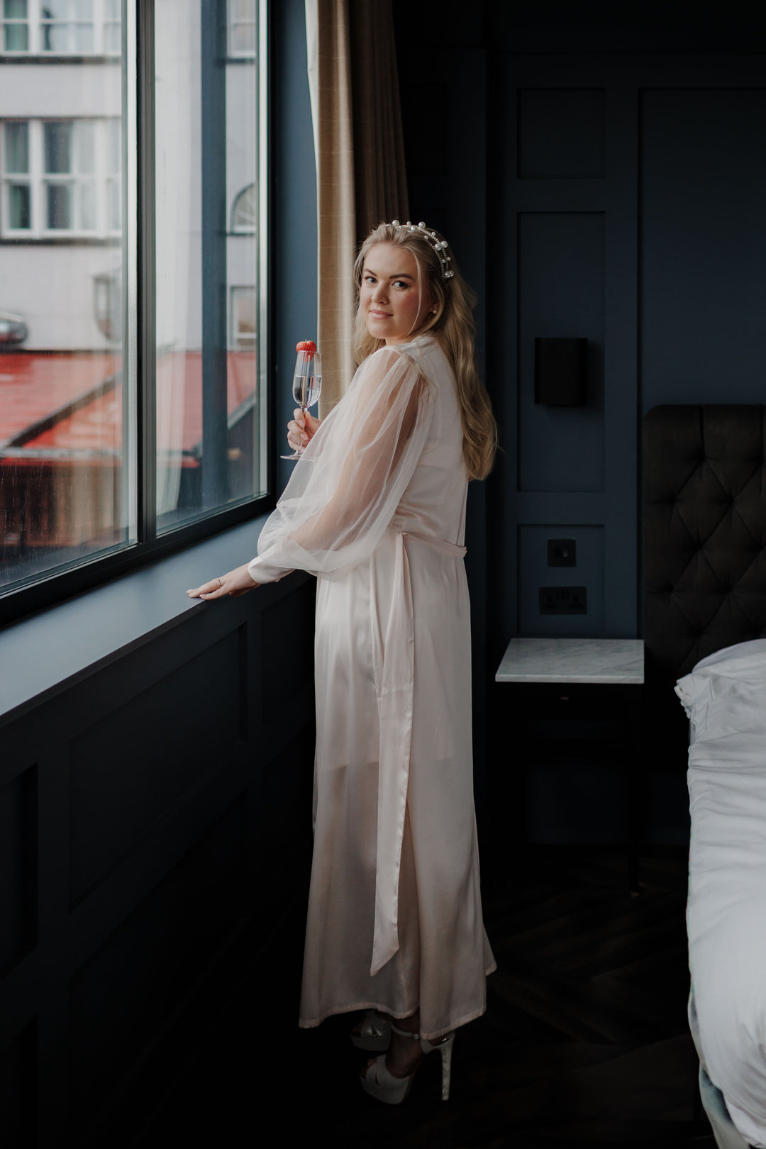 Der Grace Blush Bademantel