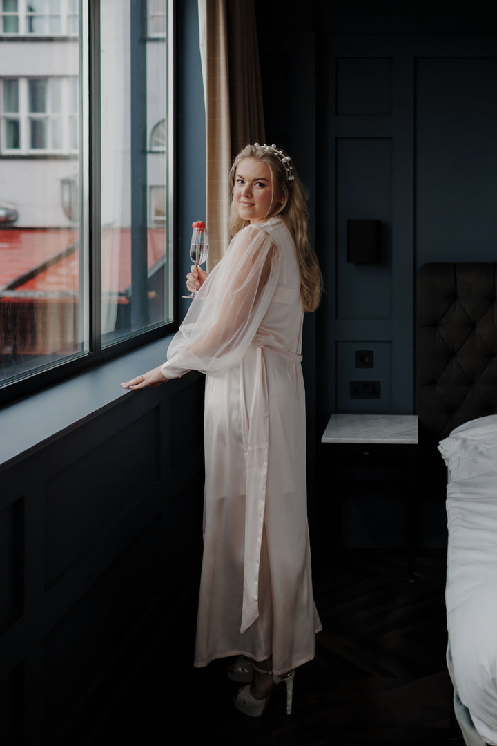 Der Grace Blush Bademantel