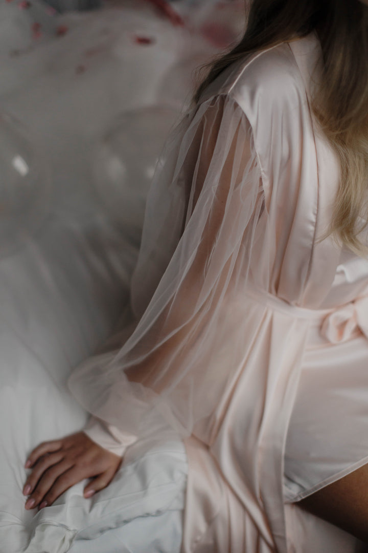Der Grace Blush Bademantel