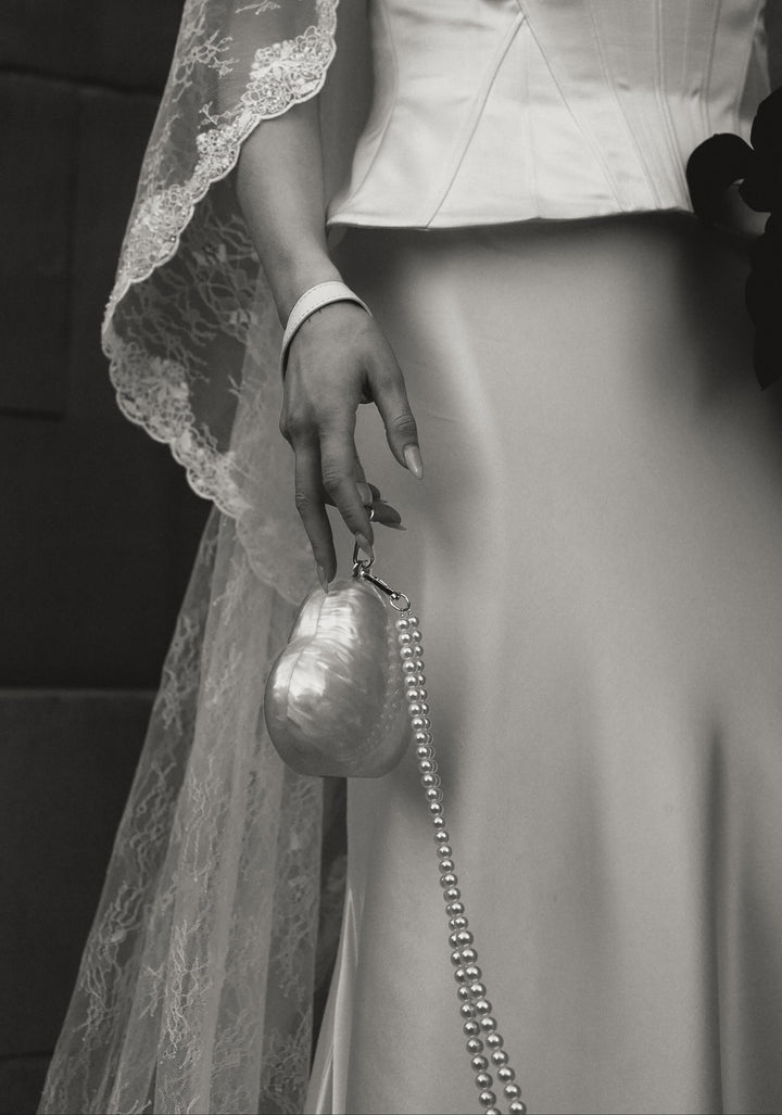 Pearl Mini Heart Bag