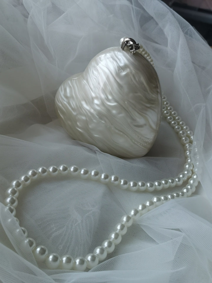 Pearl Mini Heart Bag