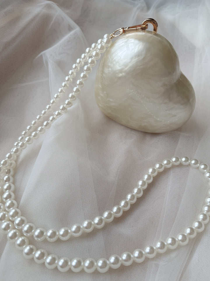 Pearl Mini Heart Bag