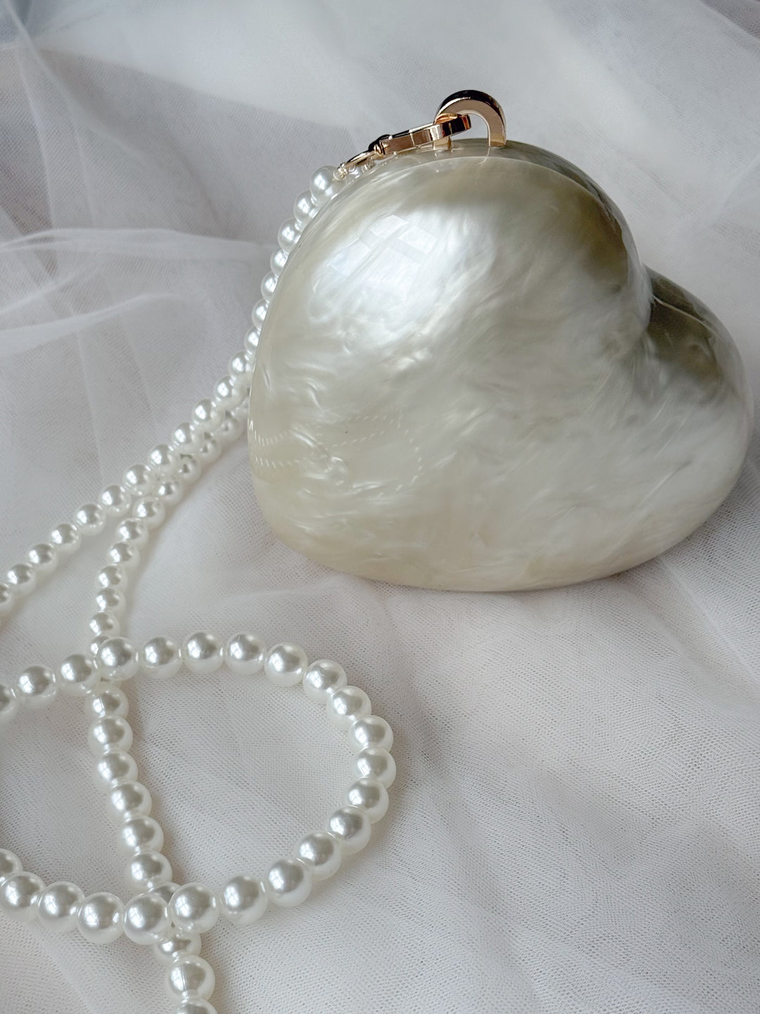 Pearl Mini Heart Bag